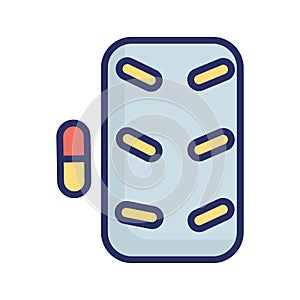 Capsule Isolated Vector icon which can easily modify or edit