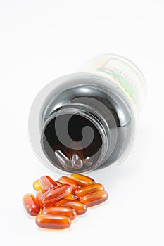 Capsule of Lecithin Dietary Supplement photo