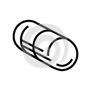 capsule medicament pharmaceutical production line icon vector illustration