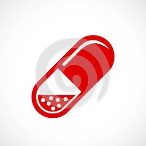 Capsule pill vector icon