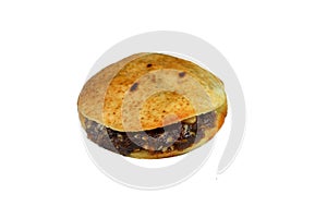 The Capsule sandwich of mini flat crispy bread, stuffed with dates Agwa or Ajwa without kernels with almond, Cashew, nuts, sesame