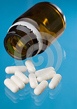 Capsules and bottle