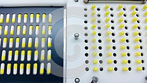 Capsules compounding in the pharmacy laboratory