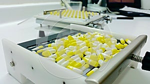 Capsules compounding in the pharmacy laboratory photo