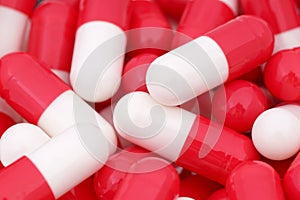 Capsules with a dietary supplement. photo