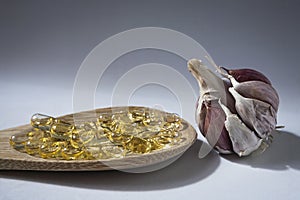 Capsules of garlic oil