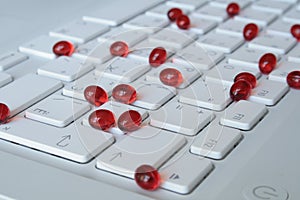 Capsules on the keyboard