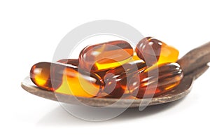 Capsules with lecithin / Vitamins supplementary food