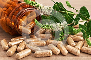 Capsules of natural medicine