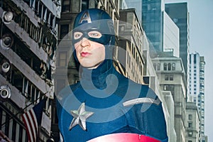 Captain America, wax figure, Madame Tussaud`s Amsterdam