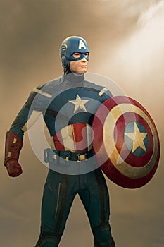 Captain America figurine