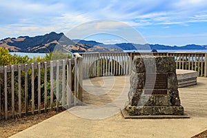 Captain Cook memorial at Mercury Bay, New Zealand