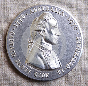 Captain James Cook silver medal