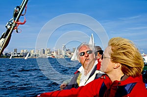 Captain and Sailboat Crew