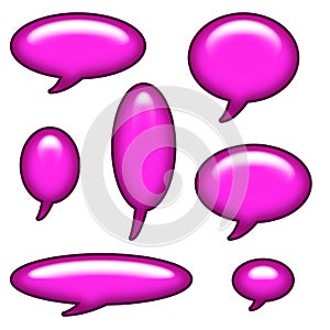 Caption Bubbles Clip Art photo