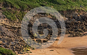 Captivating Abstract Beach Photography: Playa de los Locos, Suances, Santander, Spain photo