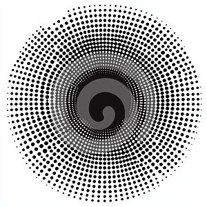 Abstract Circular Halftone Pattern