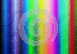 Abstract Glitch Art - Vibrant Vertical Color Bars with Digital Noise and Static Interference