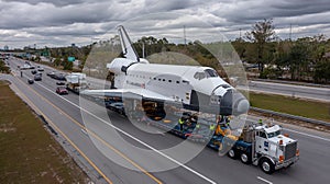 Space Shuttle on Highway Transport