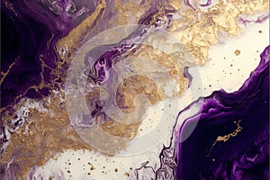Vygenerované abstraktné textúra fotografovanie predstavovať zložitý biely purpurová zlato akcenty na umelý 