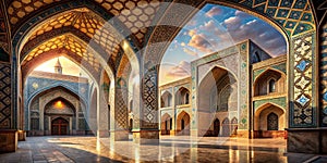 AIGenerated Image of the Majestic Natanz Mosque in Iran A Stunning Architectural Masterpiece Capturing the Essence of photo