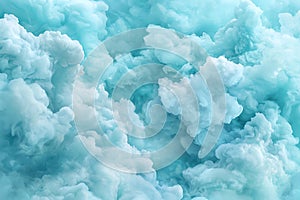 Soft Aqua Blue Cloud Texture for Background and Design Use in Various Creative Projects