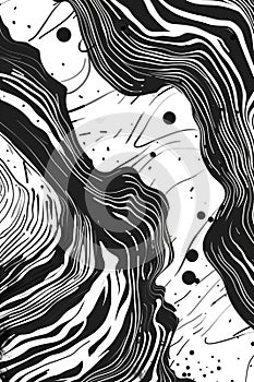 Artistic collection of hand drawn textures and brushes: bubbles, lines & patterns