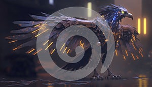 Robotic Eagle version. illustration art