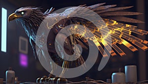 Robotic Eagle version. illustration art