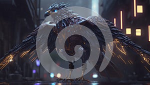 Robotic Eagle version. illustration art