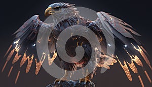 Robotic Eagle version. illustration art