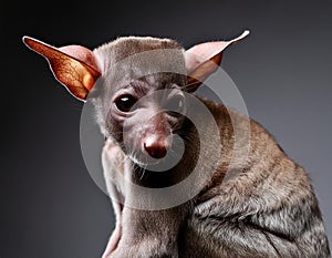 Captivating Aye-Aye Animal Portrait in a Professional Studio photo