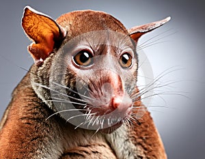 Captivating Aye-Aye Animal Portrait in a Professional Studio photo