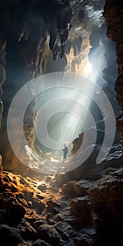 Captivating Cave Light: A Dreamy Journey Through Nature\'s Depths photo