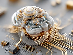 Exploring the Dynamic Fusion of Cybersecurity and Artificial Intelligence Through A Stunning Close-Up of a Clock