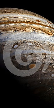 Captivating Close-up: Jupiter\'s Vibrant Worlds And Dramatic Vistas