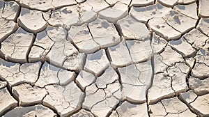 Cracked Earth: A Desolate Landscape of Drought photo