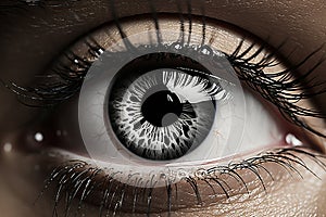 tearful eye close up photo
