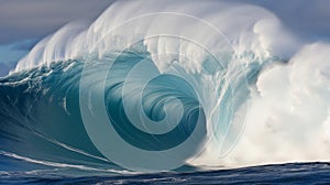 Captivating colossal ocean wave - ideal for thrill-seeking surfers and watersports enthusiasts