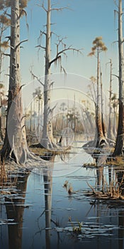 Captivating Cypress Swamp Paintings By Dave Saunders