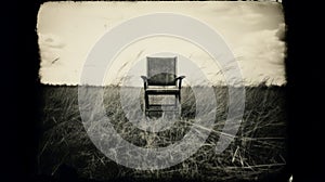 Captivating Danish Design: A Gritty Reportage Of An Old Chair In A Field