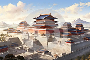 Yuan Dynasty Splendor: Dadu\'s Imperial Majesty under Kublai Khan photo