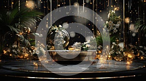 Golden Sparkles: A Dazzling New Years Eve Celebration photo
