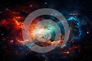 Cosmic Energy: A Vibrant Swirling Galaxy photo