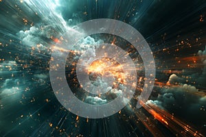 Vivid Digital Network Landscape