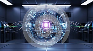 Digital Sphere: Futuristic Data Processing