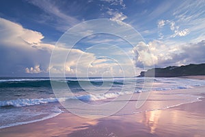 Captivating Drini Beach stunning seascape under a dramatic morning sky