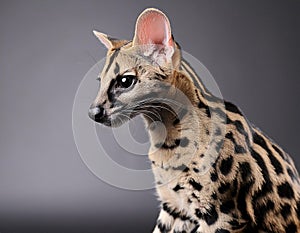 Captivating Genet Animal Portrait in a Professional Studio photo