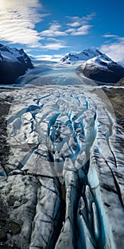 Captivating Glacier Ice Carved By Wind: A Visual Masterpiece photo
