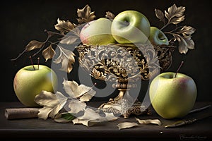 Captivating Golden Delicious Apples: Award-Winning Food Photography